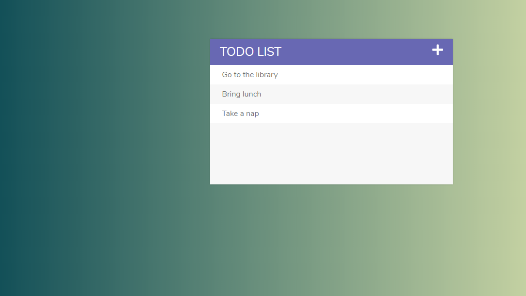todo app